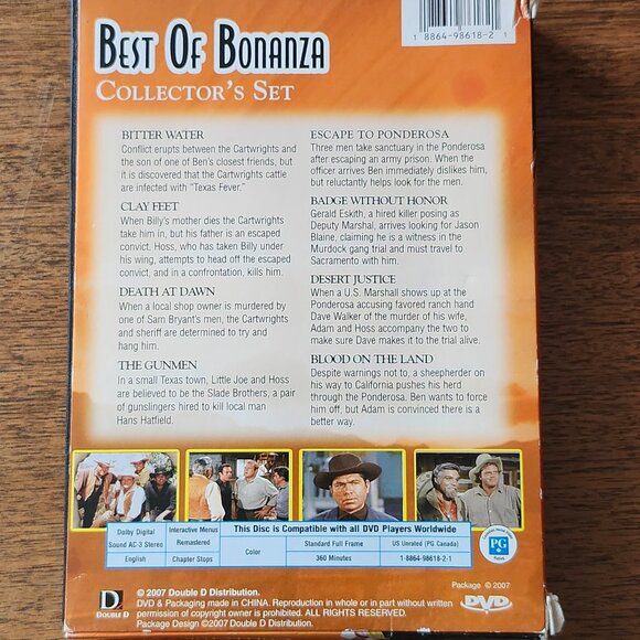 Best of Bonanza Collector's Set 4 DVD Set 2007 COMPLETE - Picture 4 of 6